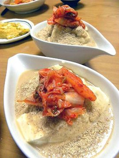 パパッと一品胡麻ダレ豆腐のキムチのせ★-レシピのメイン写真