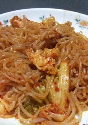 ダイエット！こんにゃくパスタ韓国麺風-レシピのメイン写真