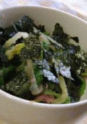 青菜（菜っ葉）のタラコ和え-レシピのメイン写真