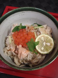 秋鮭ときのこの炊き込みご飯-レシピのメイン写真
