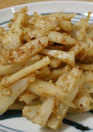 レンコンごまだれ炒め　お弁当のおかず-レシピのメイン写真