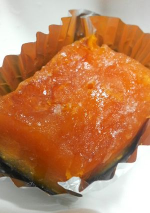 ﾚﾝｼﾞで!お弁当にｶﾎﾞﾁｬの甘煮☆-レシピのメイン写真
