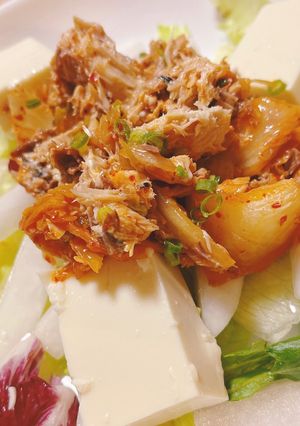 サバ缶とキムチのお豆腐サラダ-レシピのメイン写真