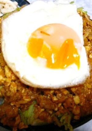 ロコモコ的丼-レシピのメイン写真