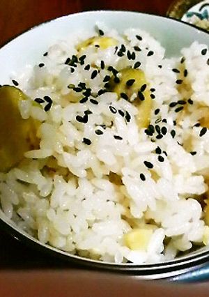 ウチの栗ごはん♪やさしい味がおいしい～。-レシピのメイン写真