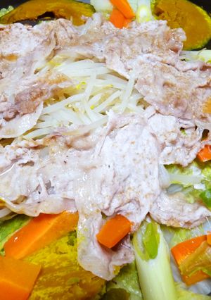 野菜たっぷり♪ヘルシー蒸し豚-レシピのメイン写真