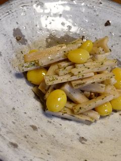 蓮根の縦切り塩きんぴら-レシピのメイン写真