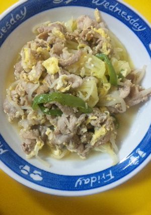 豚肉とキャベツのくたくた炒め〜卵入り-レシピのメイン写真