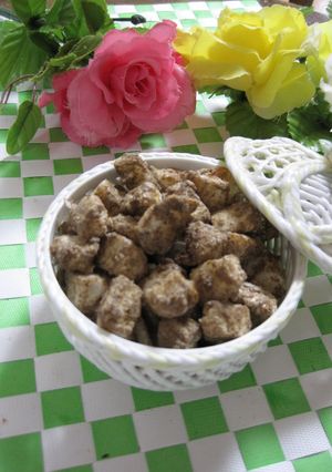麩ではったい粉（きな粉）のパフスナック♬-レシピのメイン写真