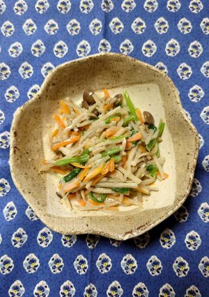 ヨウサマの減塩豆乳&ごま豆腐の牛蒡白和え-レシピのメイン写真