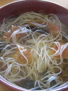 一人ランチ♪梅にゅうめん-レシピのメイン写真