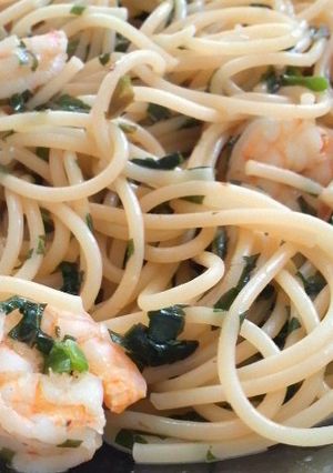 大葉にんにく醤油でペペロンチーノパスタ-レシピのメイン写真