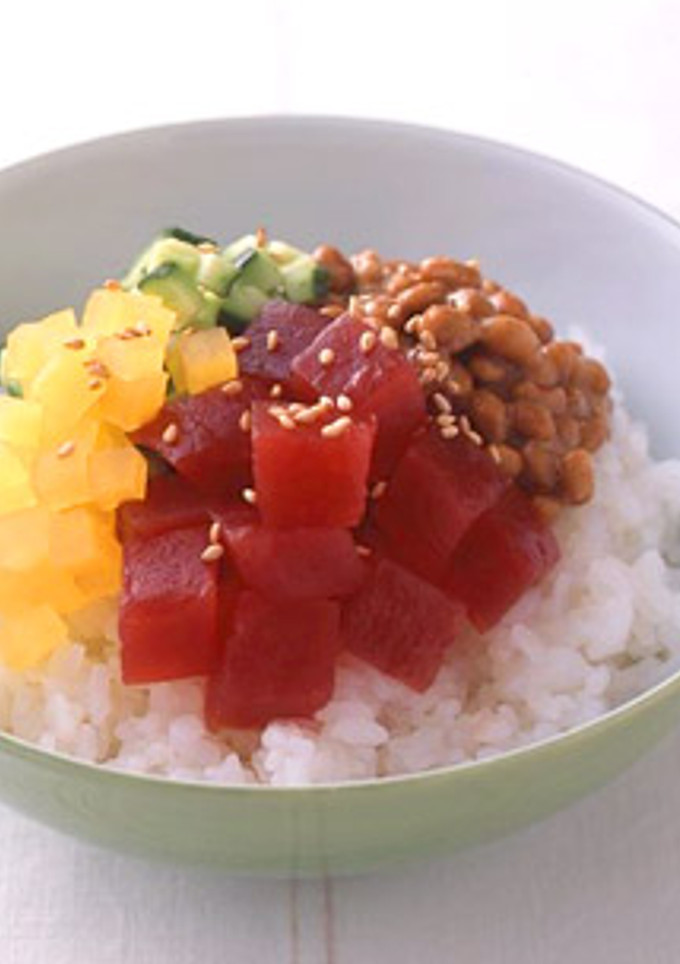 まぐろと納豆のすし丼-レシピのメイン写真