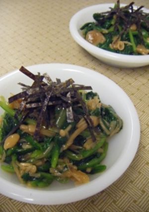 ほうれん草のなめ茸和え-レシピのメイン写真