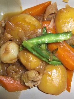 鶏皮で鶏じゃが風煮物-レシピのメイン写真