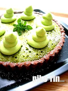 ★クリスマス抹茶チーズタルト★モミの木★-レシピのメイン写真