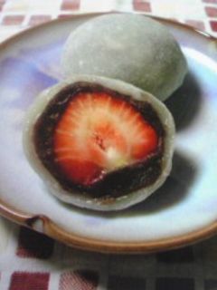 レンジで簡単*いちご大福-レシピのメイン写真