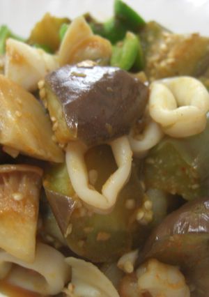 なすとピーマンのキムチ風味炒め-レシピのメイン写真