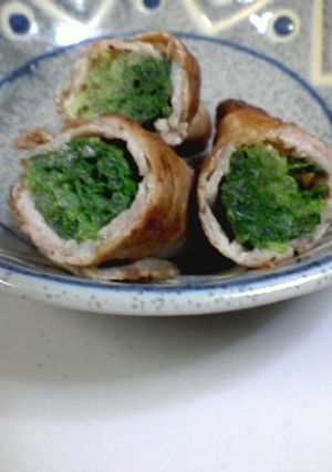 水菜の豚肉巻き-レシピのメイン写真