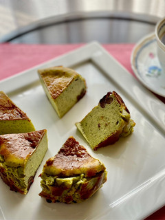 抹茶小豆バスクチーズケーキ♡-レシピのメイン写真