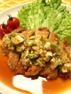 葱が1本食べられる油淋鶏(ユウリンチィ)-レシピのメイン写真