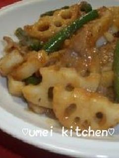 豚肉とれんこんの味噌炒め★-レシピのメイン写真