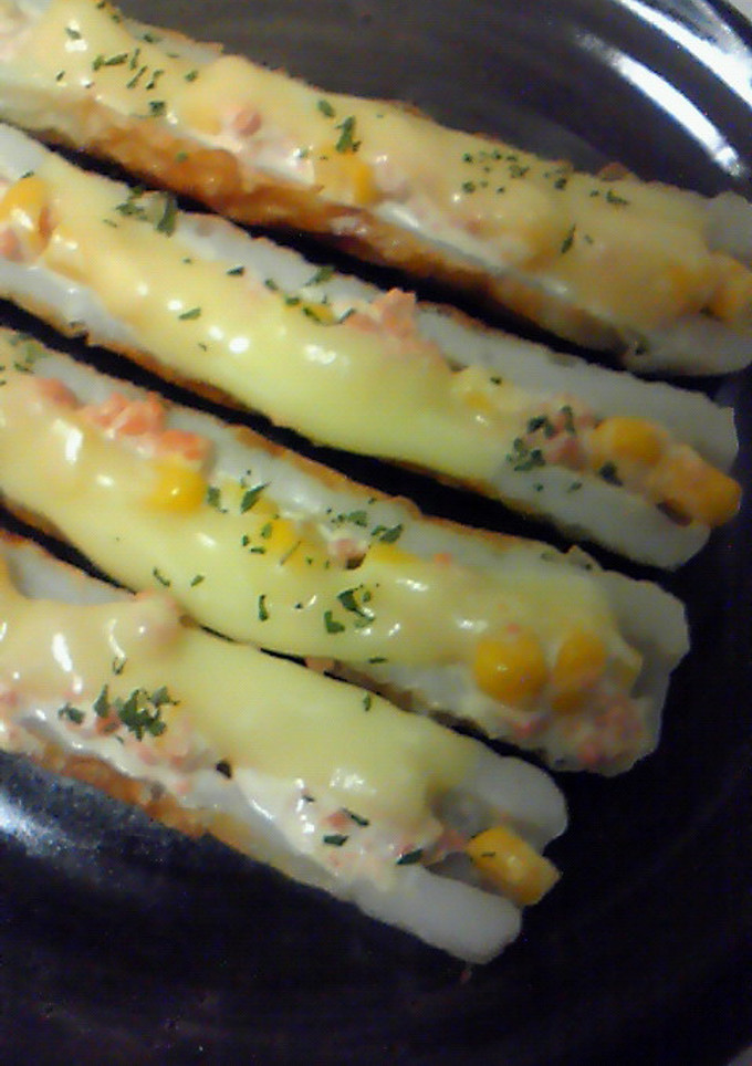 お弁当に♪ちくわの鮭マヨコーン焼き☆-レシピのメイン写真