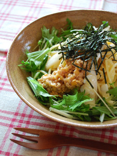 イカ納豆のノンオイルパスタ-レシピのメイン写真