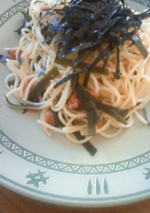 梅・昆布のパスタ、バター風味-レシピのメイン写真