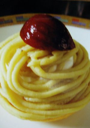 栗のモンブラン-レシピのメイン写真