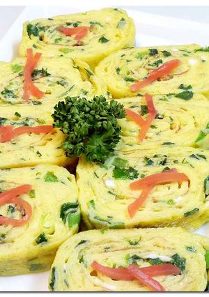 にら ねぎ ♪ 中華 ♪ 玉子焼き-レシピのメイン写真