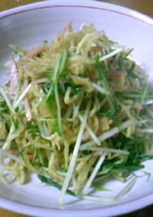 おいしへるし~♪切干大根と水菜のサラダ-レシピのメイン写真