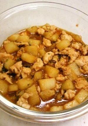 挽肉と山芋の麻婆風あんかけ-レシピのメイン写真
