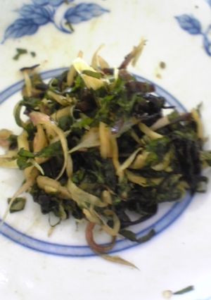 香味野菜の塩昆布和え-レシピのメイン写真