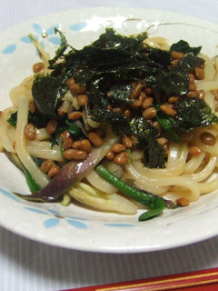 みょうが納豆焼きうどん☆-レシピのメイン写真