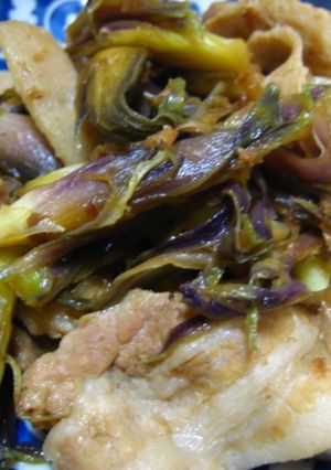 大人味☆豚バラ肉とみょうがの醤油炒め-レシピのメイン写真