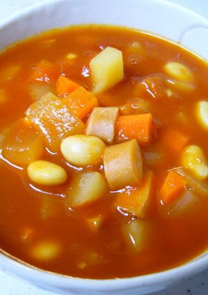 体ぽっかぽか♡野菜たっぷりミネストローネ-レシピのメイン写真