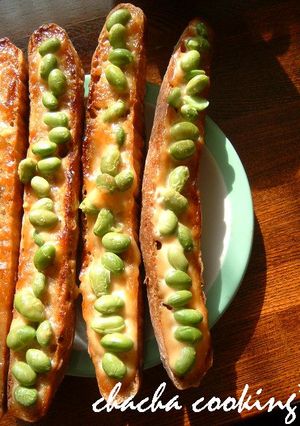 枝豆味噌マヨトースト-レシピのメイン写真