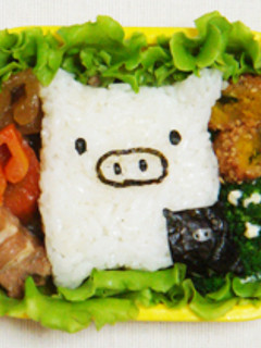 モノクロブーのおにぎり✿キャラ弁-レシピのメイン写真