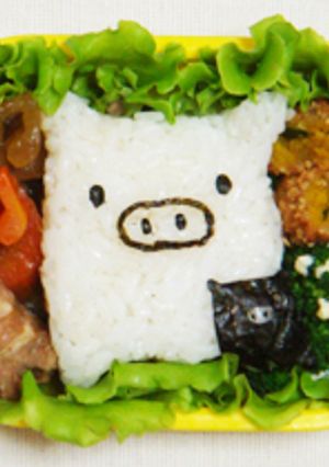 モノクロブーのおにぎり✿キャラ弁-レシピのメイン写真