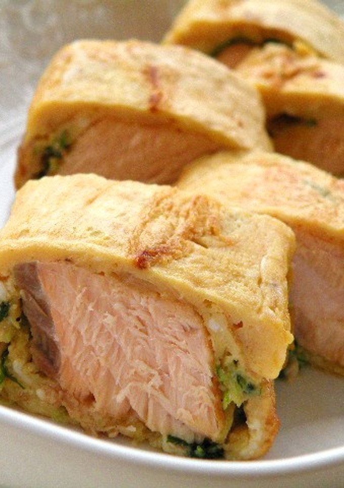 まるごと鮭の卵焼き-レシピのメイン写真