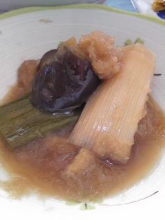 揚げナスと焼きネギのみぞれ煮-レシピのメイン写真