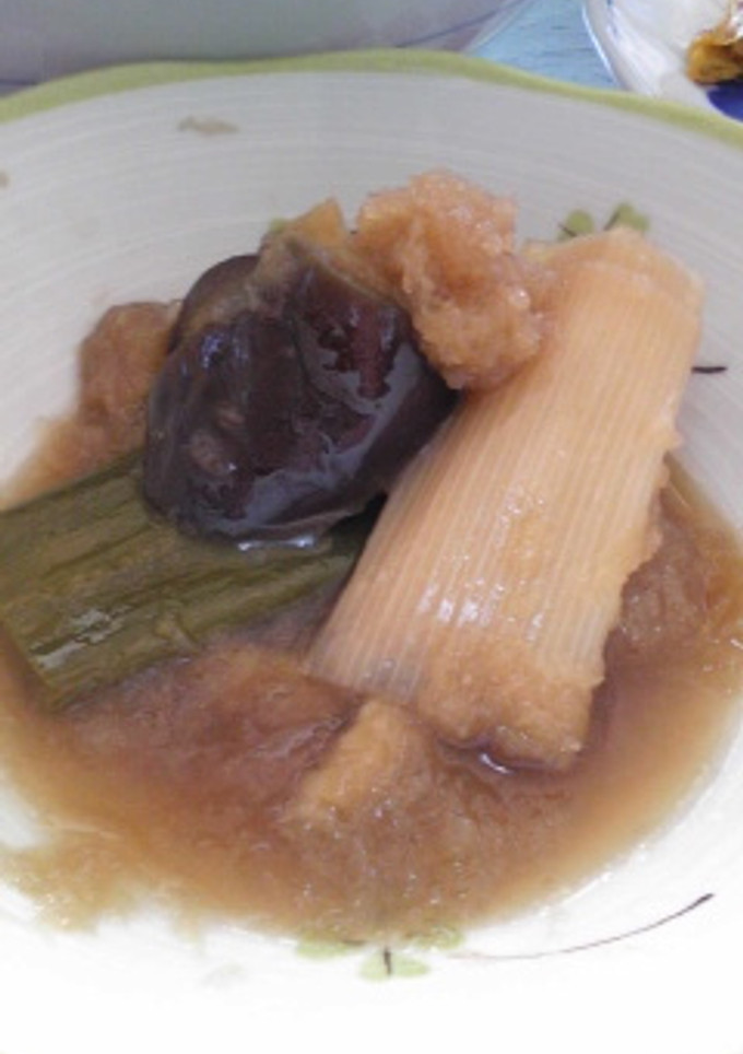 揚げナスと焼きネギのみぞれ煮-レシピのメイン写真