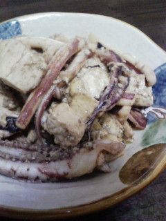 母の味。イカと豆腐のふわた炒め-レシピのメイン写真