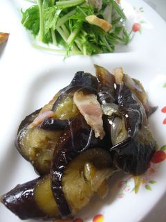 簡単☆茄子とベーコンの炒め煮-レシピのメイン写真