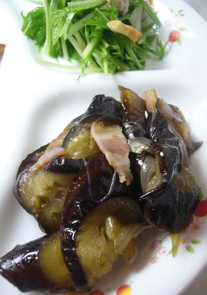 簡単☆茄子とベーコンの炒め煮-レシピのメイン写真