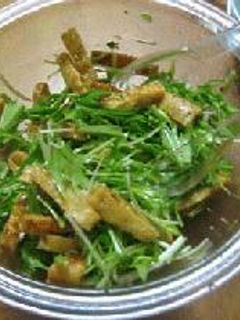 油揚げと水菜のサラダ-レシピのメイン写真