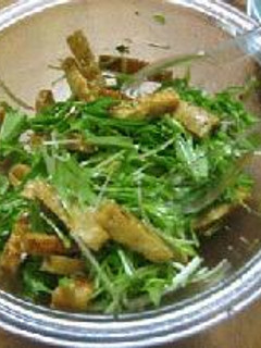油揚げと水菜のサラダ-レシピのメイン写真