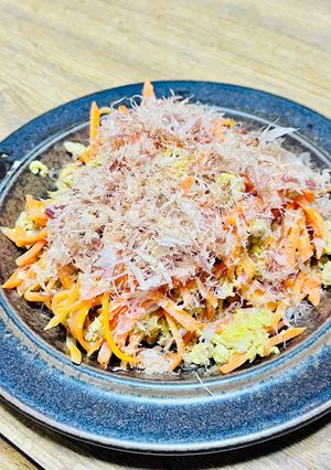 今日の晩御飯！副菜便利な人参シリシリ-レシピのメイン写真