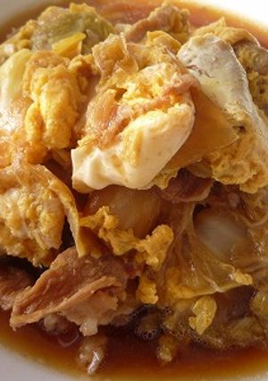豚ばら肉と白菜の玉子とじ-レシピのメイン写真